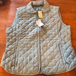 Eddie Bauer Quilted Light blue/gray Vest